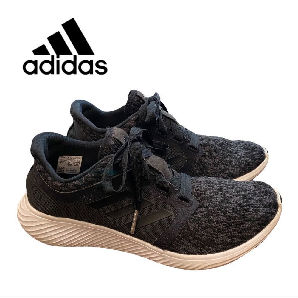 Adidas Edge Lux 3 Black White Core Black Carbon Running Sneakers 8.5